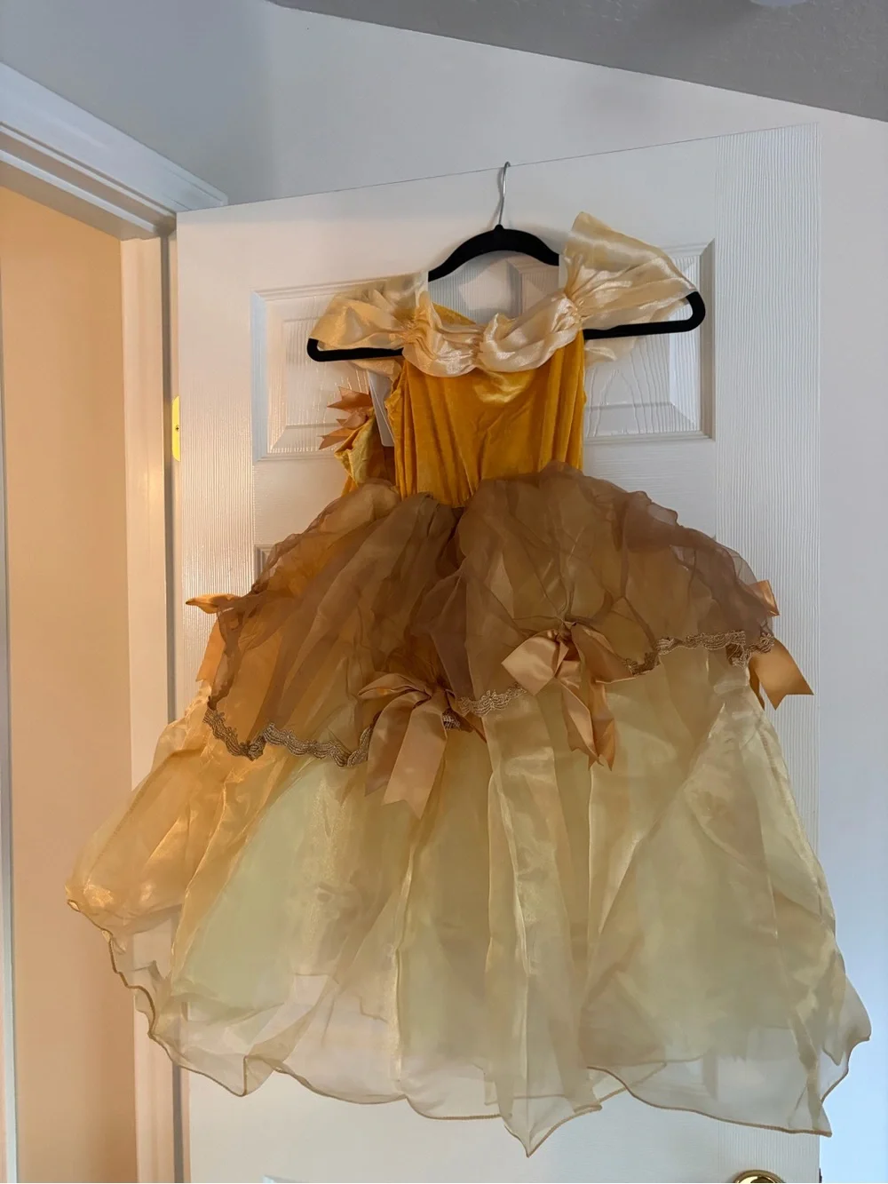 Kids Gold Princess Costume Dress by